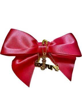 Juicy Couture Pink Bow & Gold Charms